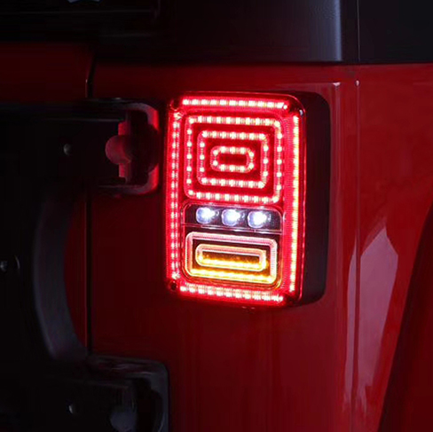 Jeep Wrangler LED Red Snake Taillight